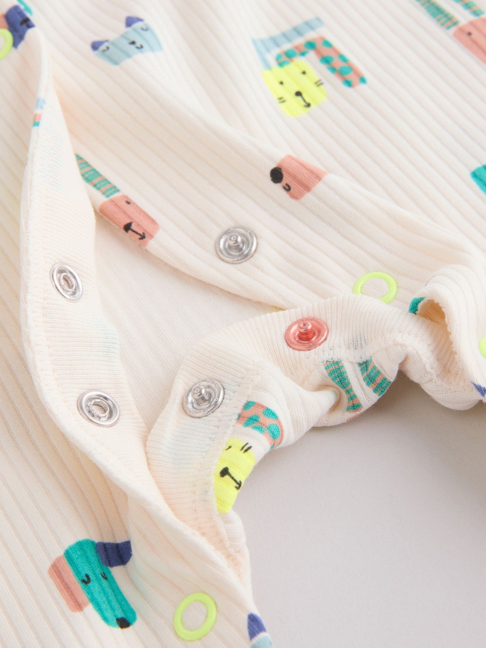 Blue Dog Two Way Zip Baby Sleepsuits 3 Pack (0mths-2yrs)