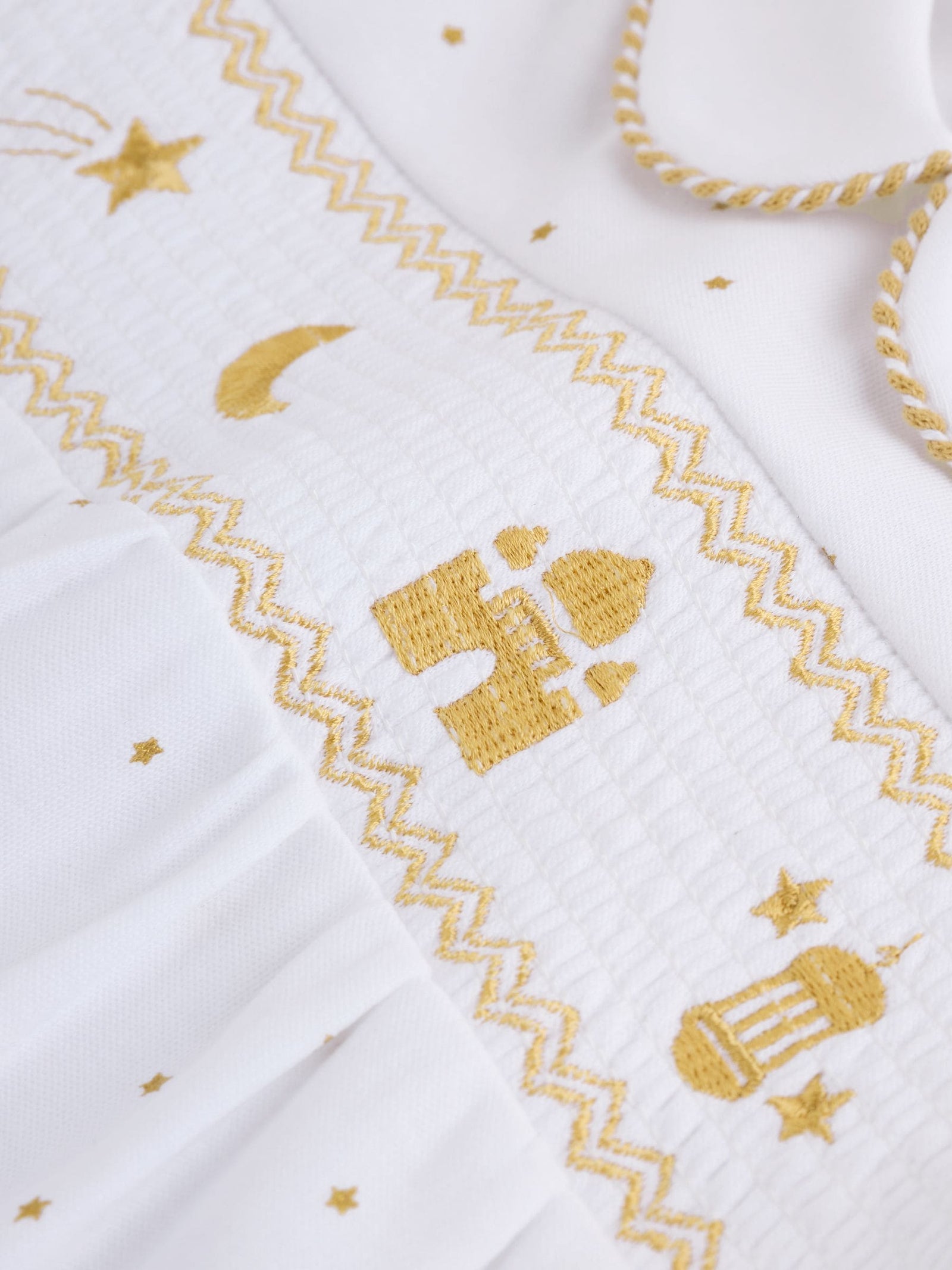 White Collar EID Baby Sleepsuit (0mths-2yrs)