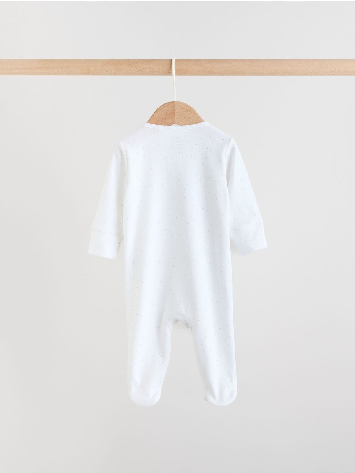 White Safari Baby Sleepsuits 3 Pack (0-2yrs)