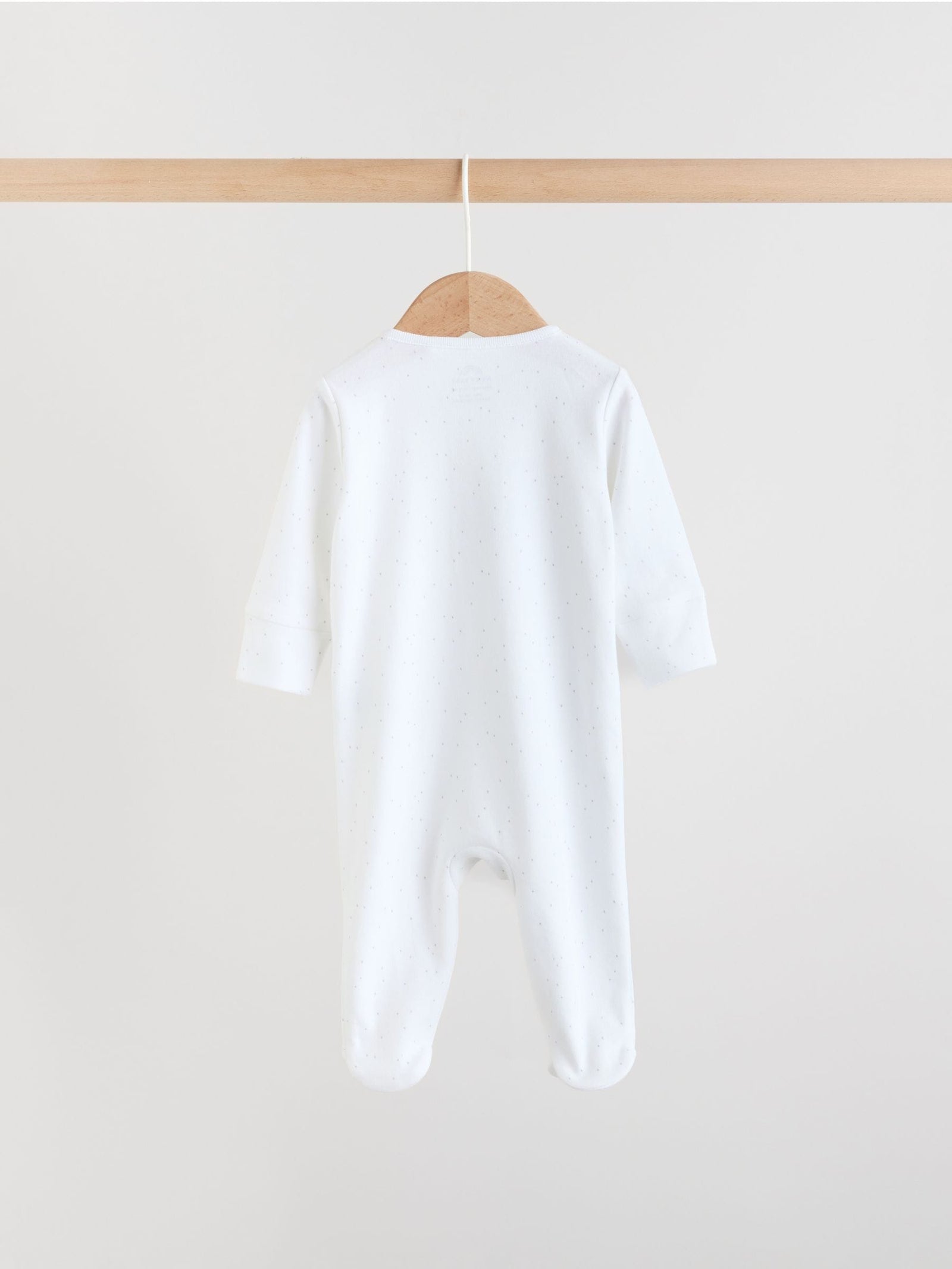White Safari Baby Sleepsuits 3 Pack (0-2yrs)