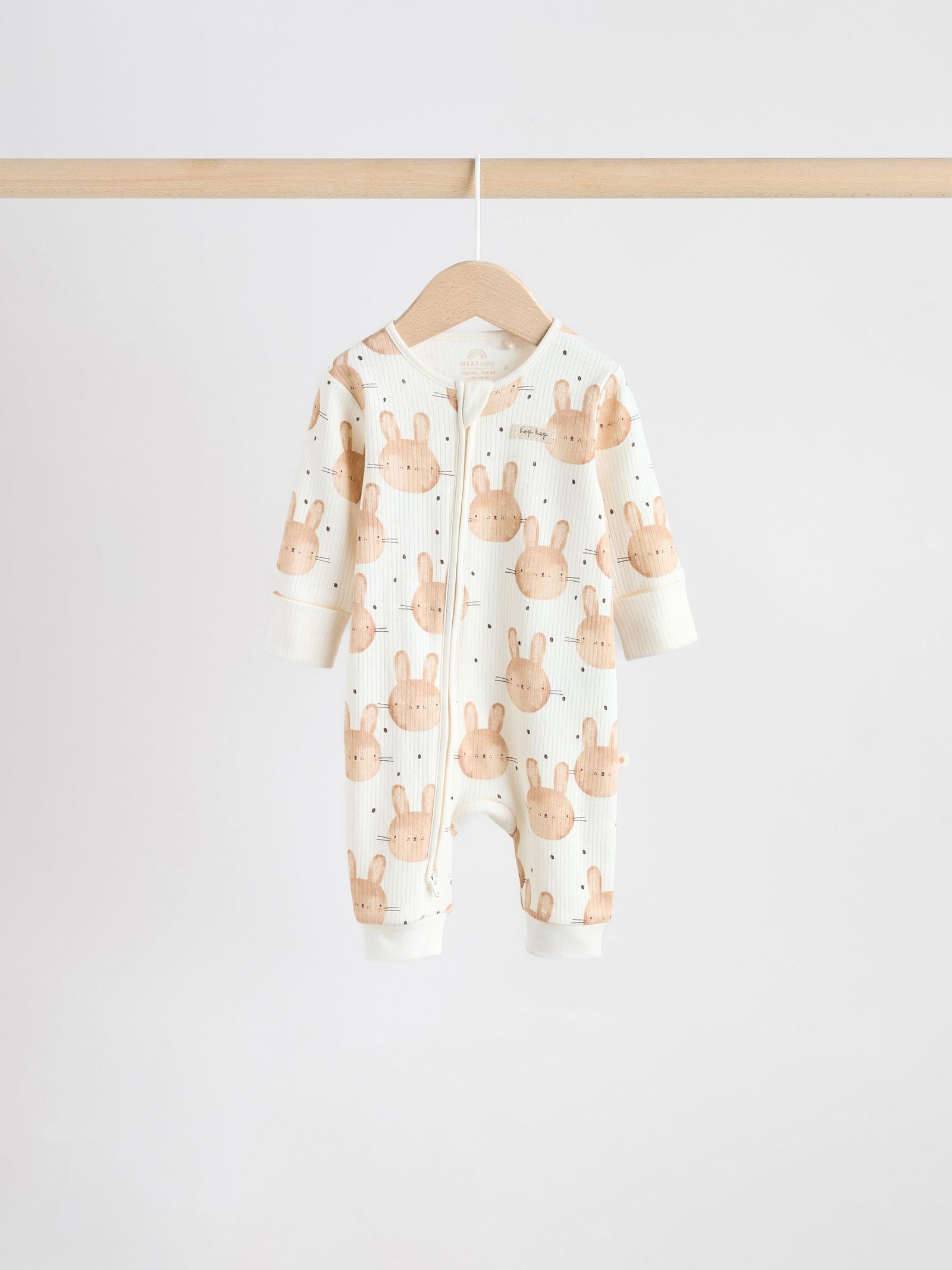 Yellow Spring Character Two Way Zip Baby Sleepsuits 3 Pack (0mths-3yrs)