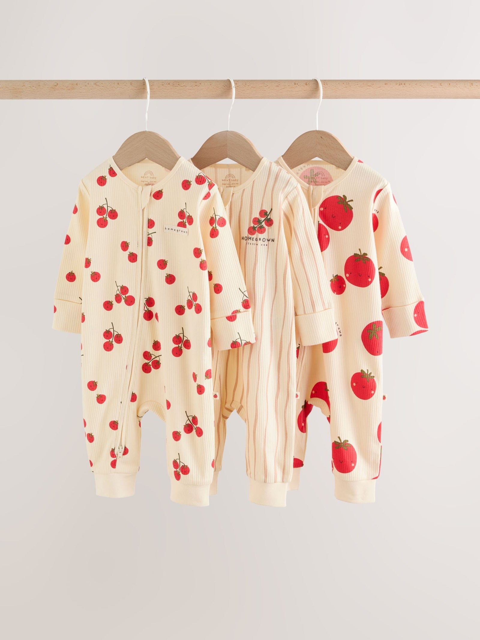 Red Tomato Baby Sleepsuits 3 Pack (0mths-3yrs)