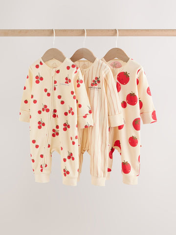 Red Tomato Baby Sleepsuits 3 Pack (0mths-3yrs)