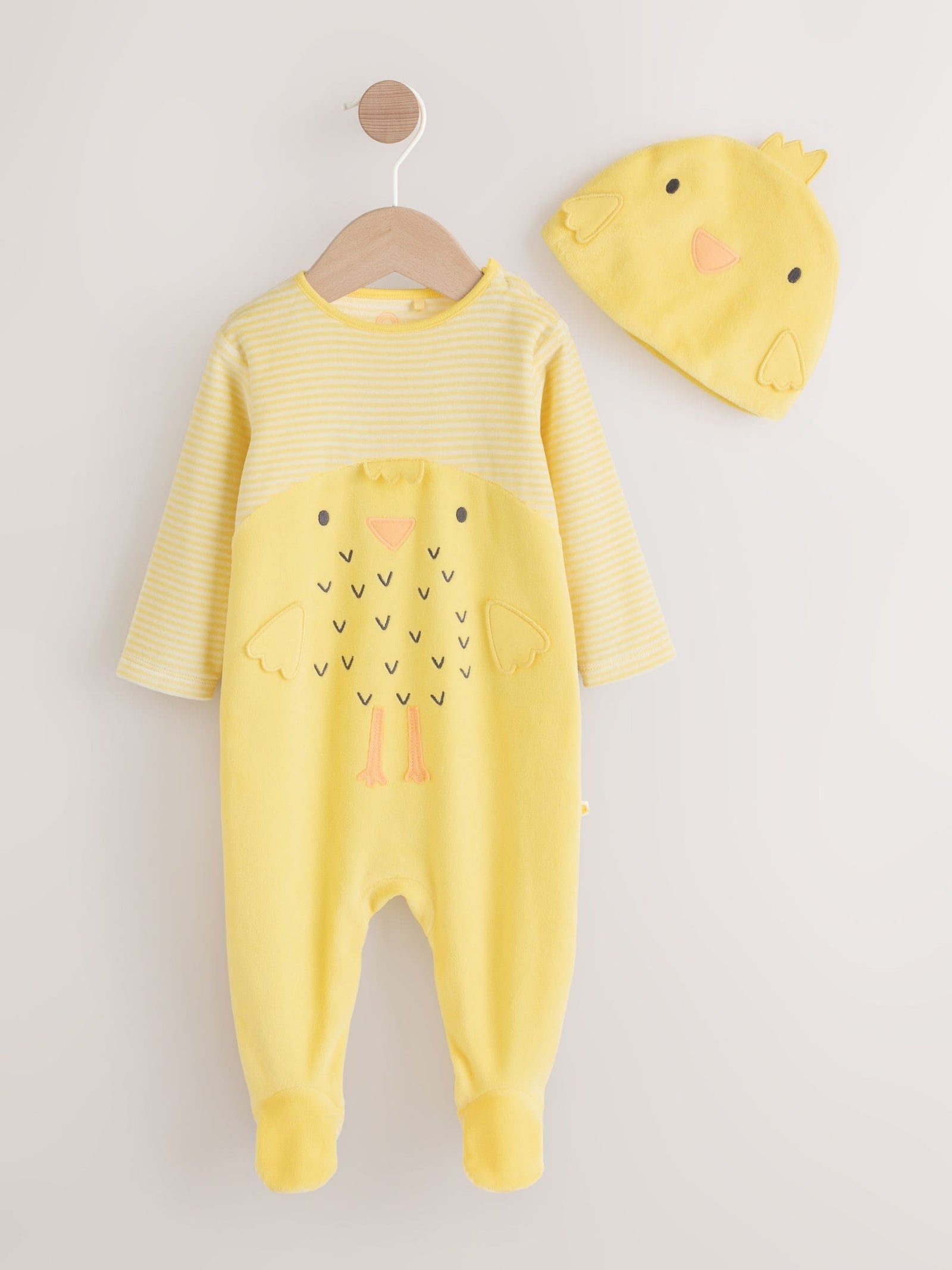 Yellow Easter Chick Baby Sleepsuit (0mths-2yrs)