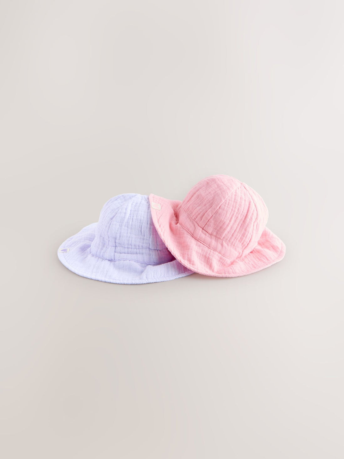 Pink/Purple Crinkle 2 Pack Baby Bucket Hat