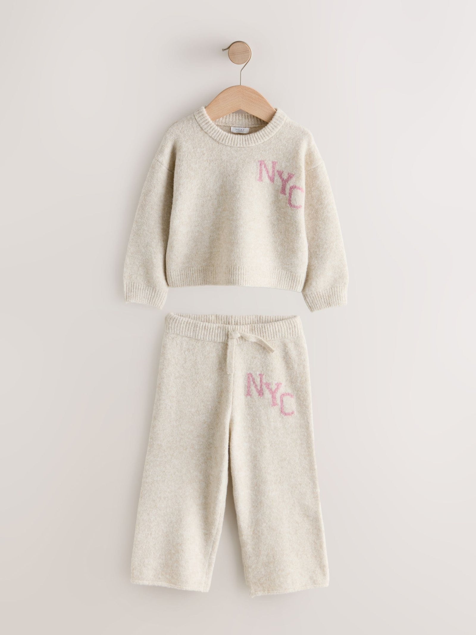Oatmeal Cosy NYC Knitted Set (3mths-7yrs)