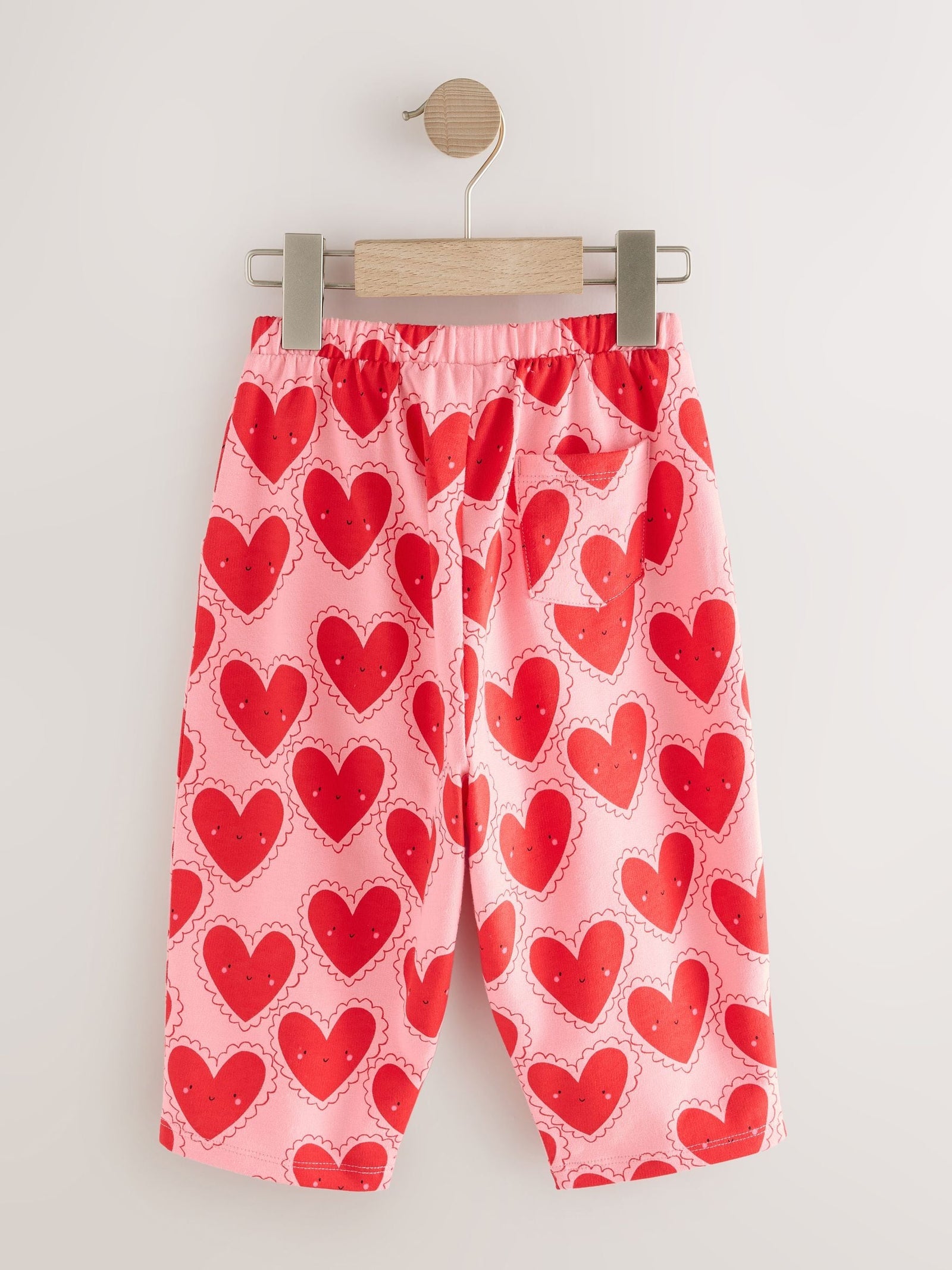 Red Heart Textured Barrel Leg Trousers (3mths-7yrs)