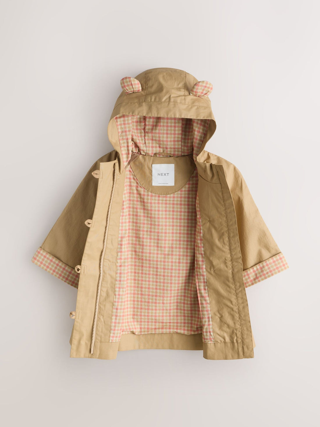 Stone Shower Resistant Hooded Trench Coat (3mths-7yrs)