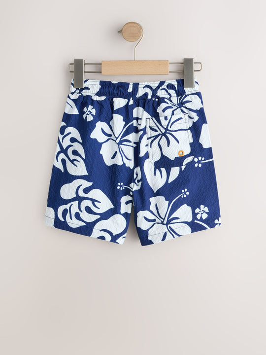 Navy Printed Swim Shorts (3-16yrs)