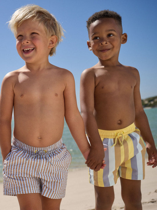 Blue/Yellow Swim Shorts 2 Pack (3mths-7yrs)