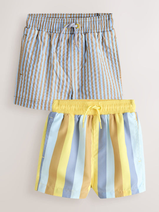 Blue/Yellow Swim Shorts 2 Pack (3mths-7yrs)