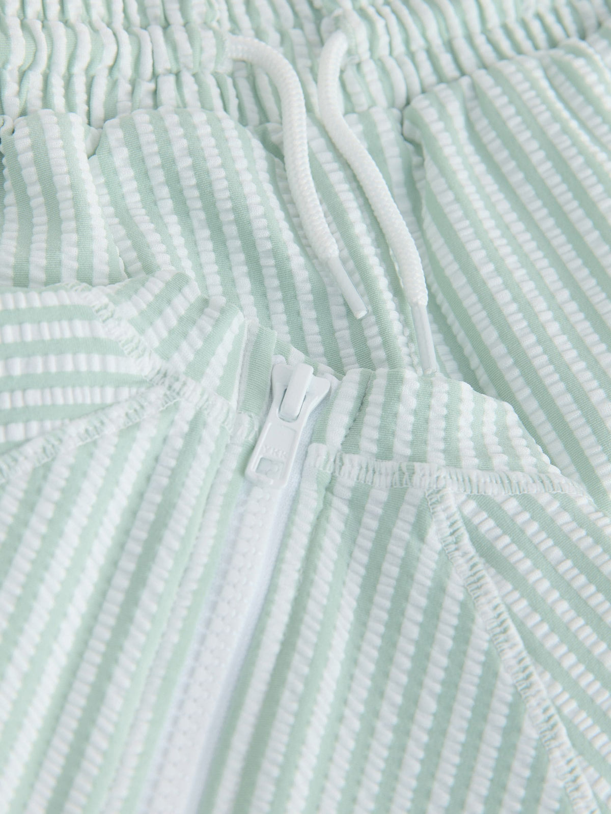 Green Textured Rash Vest and Swim Shorts Set (3mths-7yrs)
