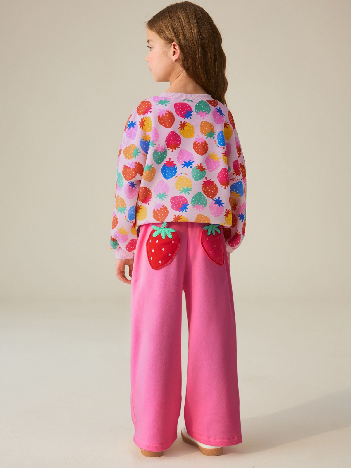 Rainbow Strawberry 2 Piece Sweater and Joggers Set