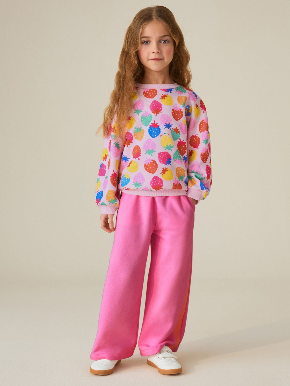 Rainbow Strawberry 2 Piece Sweater and Joggers Set
