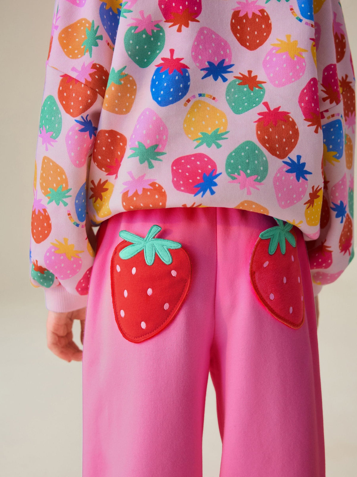 Rainbow Strawberry 2 Piece Sweater and Joggers Set