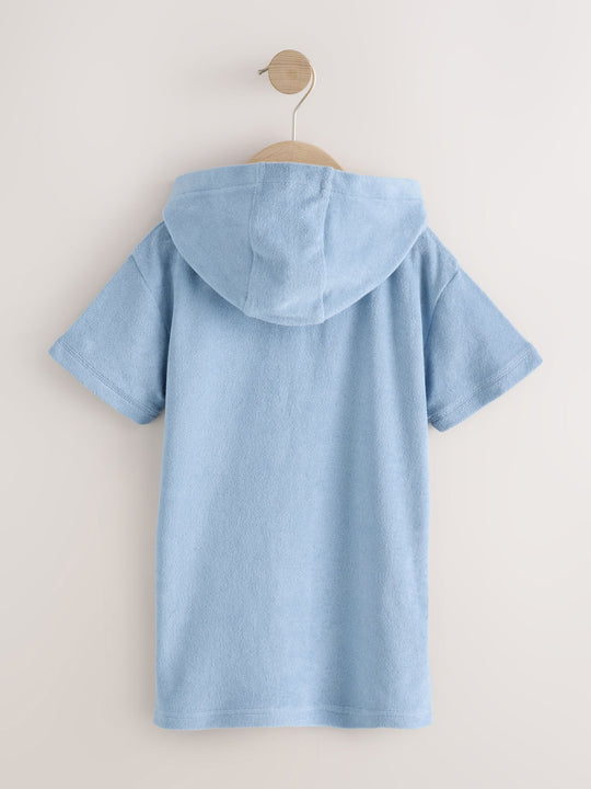 Blue Towelling Zip Through Cover-Up (3mths-7yrs)