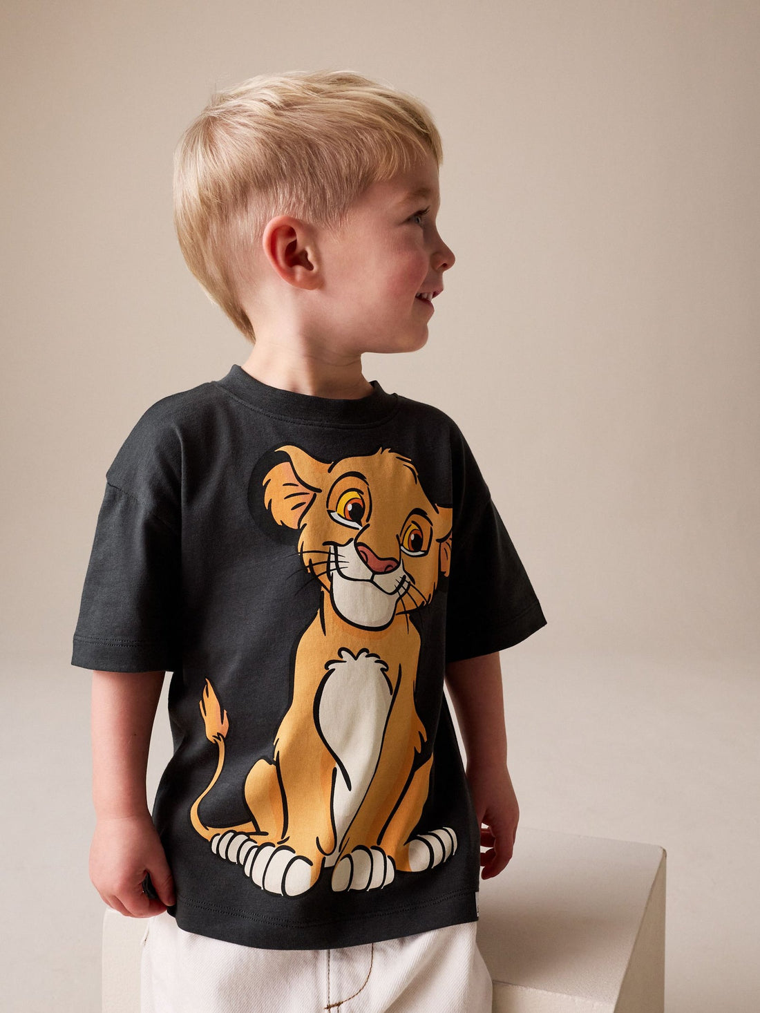 Charcoal Grey Lion King Short Sleeve T-Shirt (6mths-8yrs)