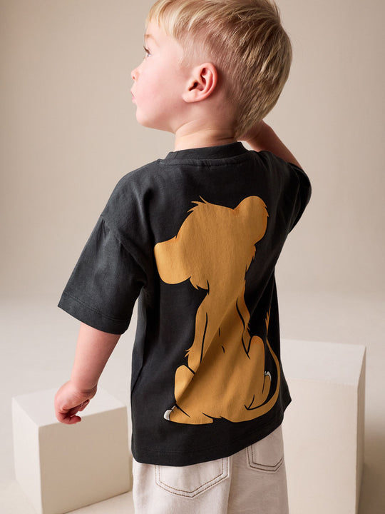 Charcoal Grey Lion King Short Sleeve T-Shirt (6mths-8yrs)