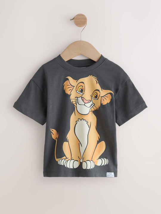 Charcoal Grey Lion King Short Sleeve T-Shirt (6mths-8yrs)
