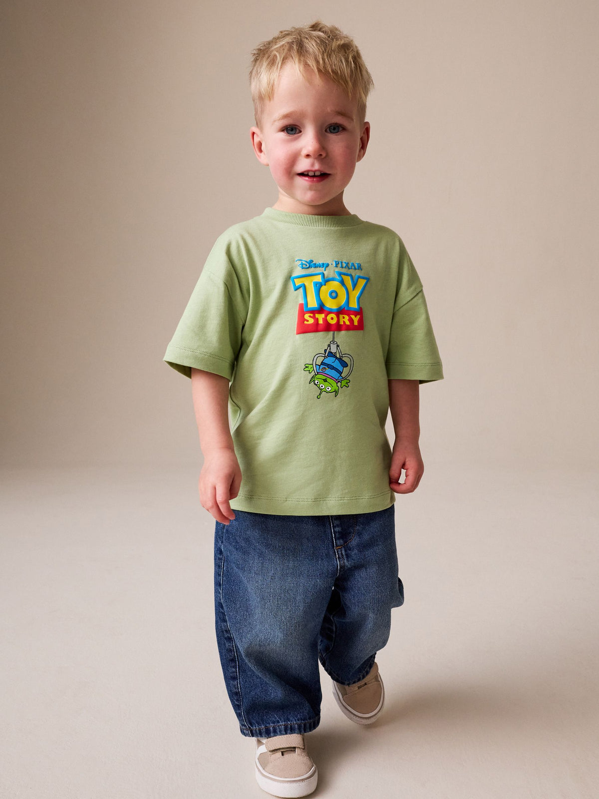 Sage Green Toy Story Short Sleeve T-Shirt (3mths-8yrs)