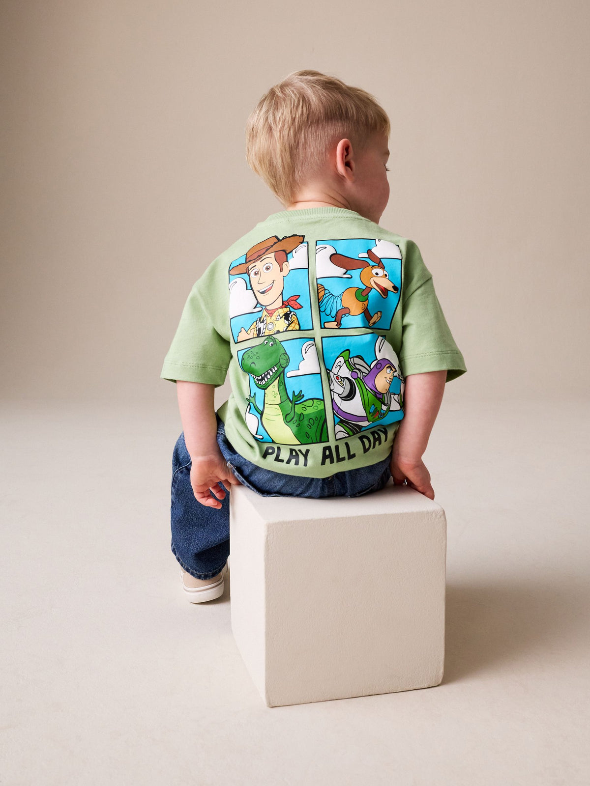 Sage Green Toy Story Short Sleeve T-Shirt (3mths-8yrs)