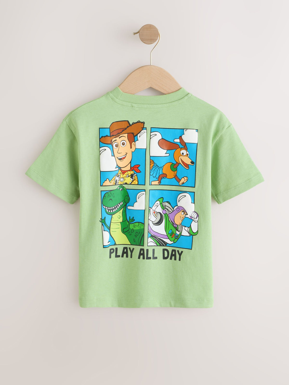 Sage Green Toy Story Short Sleeve T-Shirt (3mths-8yrs)