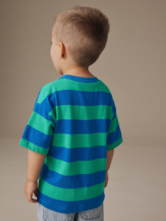 Blue/Green Mickey Mouse Short Sleeve T-Shirt (3mths-8yrs)