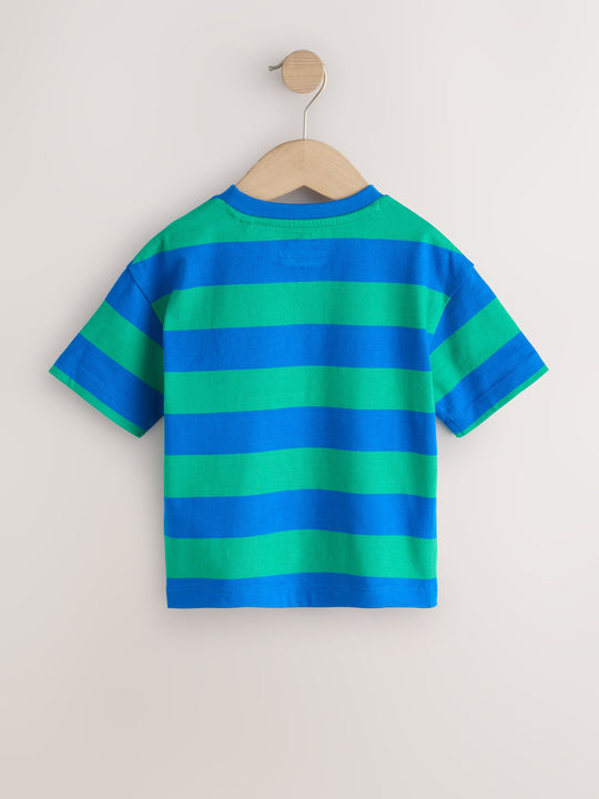Blue/Green Mickey Mouse Short Sleeve T-Shirt (3mths-8yrs)