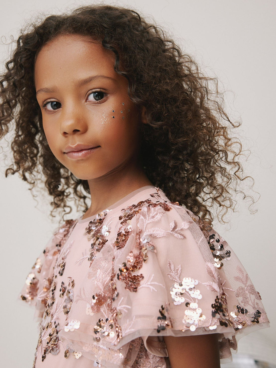 Gold Sequin Party Dress (3-16yrs)