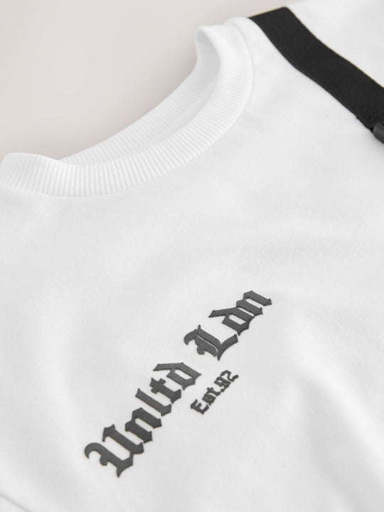 White/Cement Bag Pocket Short Sleeve T-Shirt (3-16yrs)