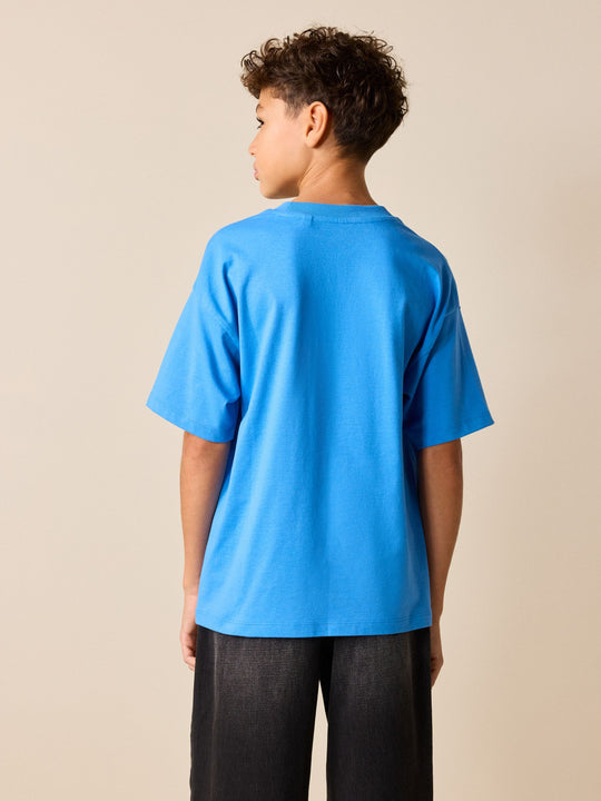 Blue Level Up Short Sleeve Graphic T-Shirt (3-16yrs)