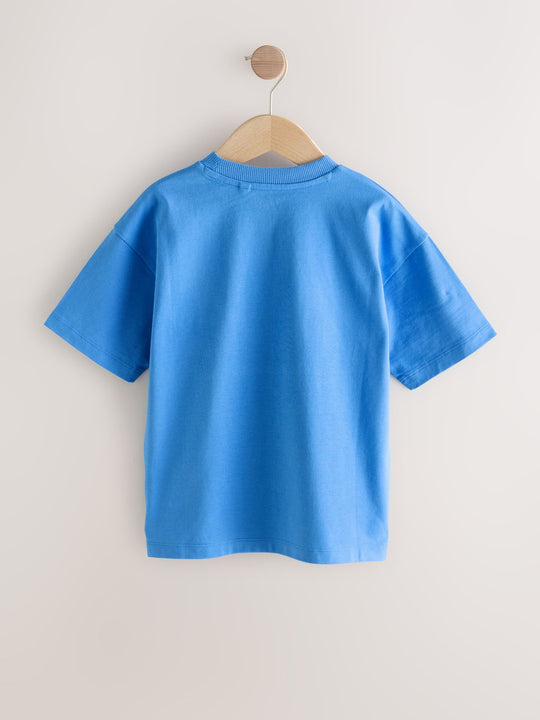 Blue Level Up Short Sleeve Graphic T-Shirt (3-16yrs)