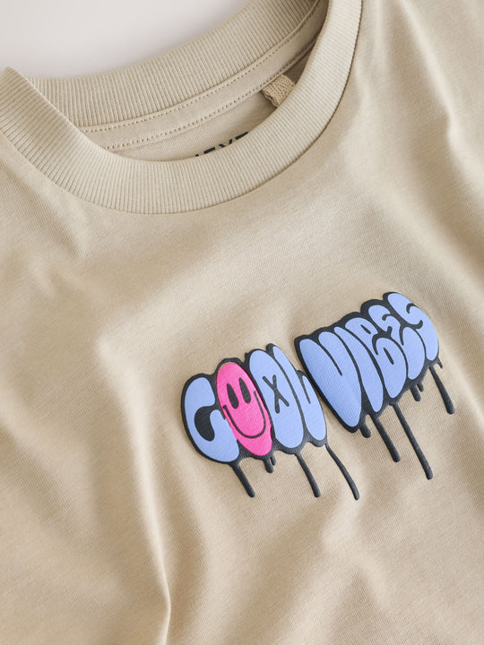 Stone Cool Vibes Short Sleeve Graphic T-Shirt (3-16yrs)