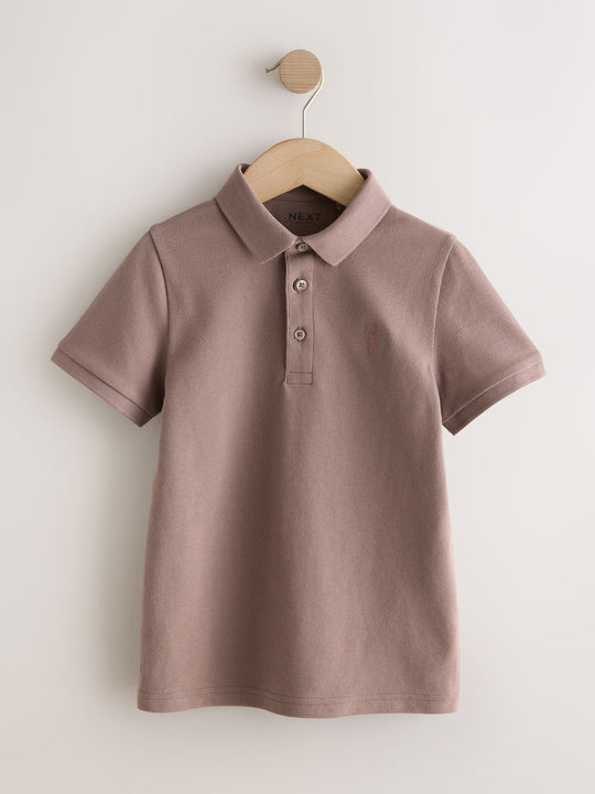 Blue/Mink/Cement Short Sleeve Polo Shirts 3 Pack (3-16yrs)