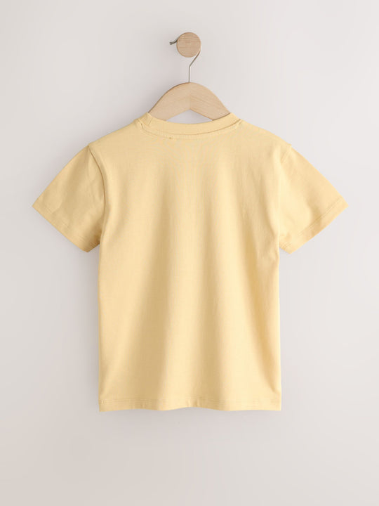 Soft Yellow Regular Fit Short Sleeve T-Shirt (3-16yrs)