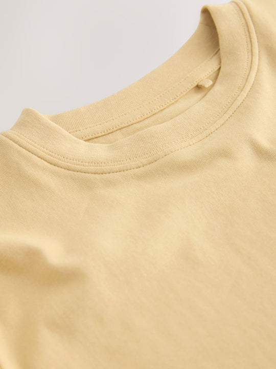 Soft Yellow Regular Fit Short Sleeve T-Shirt (3-16yrs)