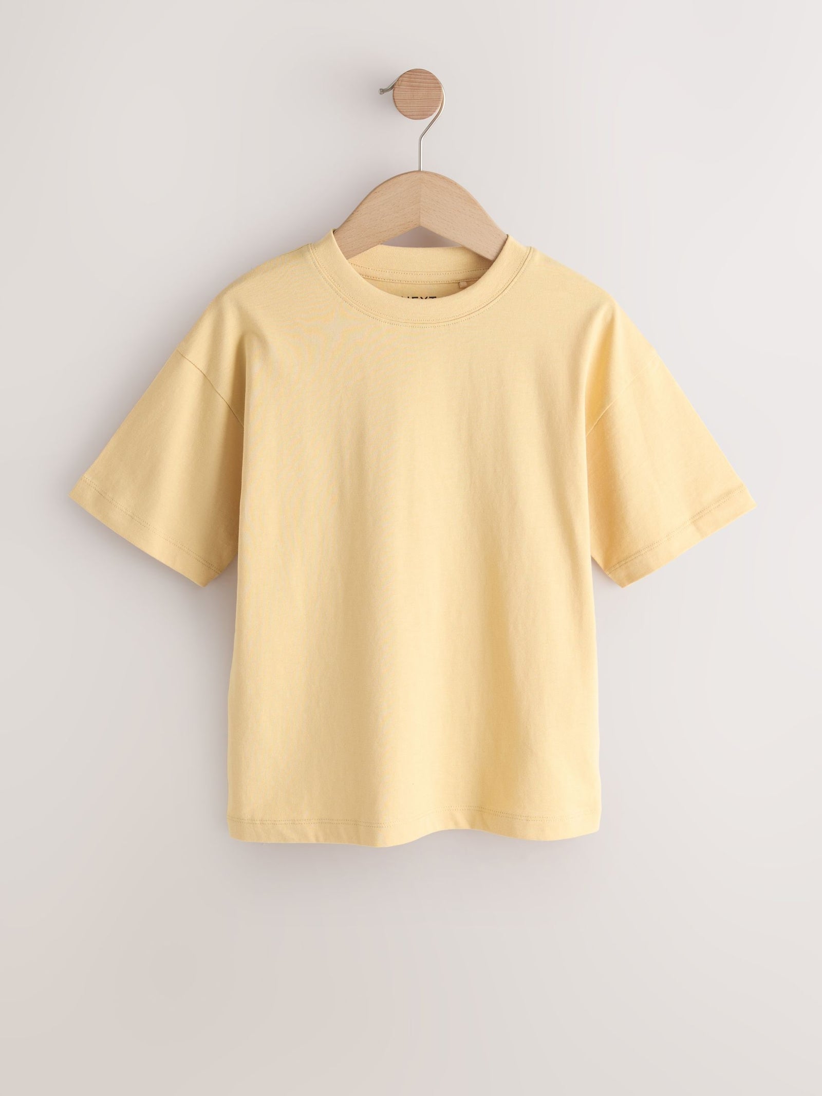Soft Yellow Relaxed Fit Short Sleeve T-Shirt (3-16yrs)