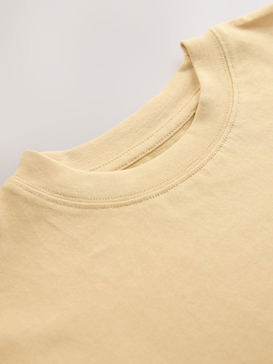 Soft Yellow Relaxed Fit Short Sleeve T-Shirt (3-16yrs)