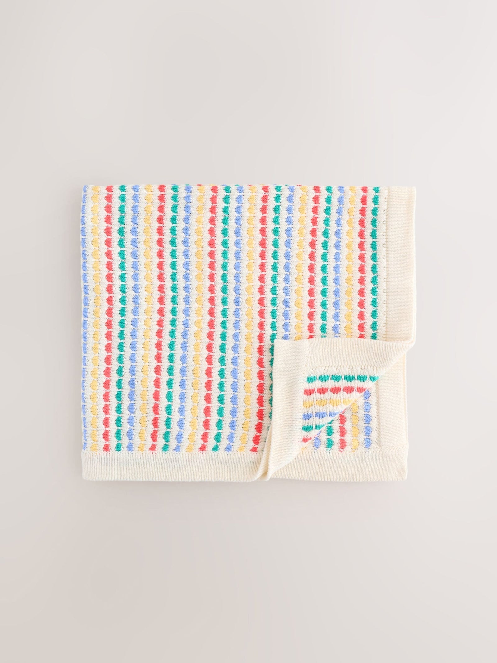 Bright Bobble Knitted Baby Blanket