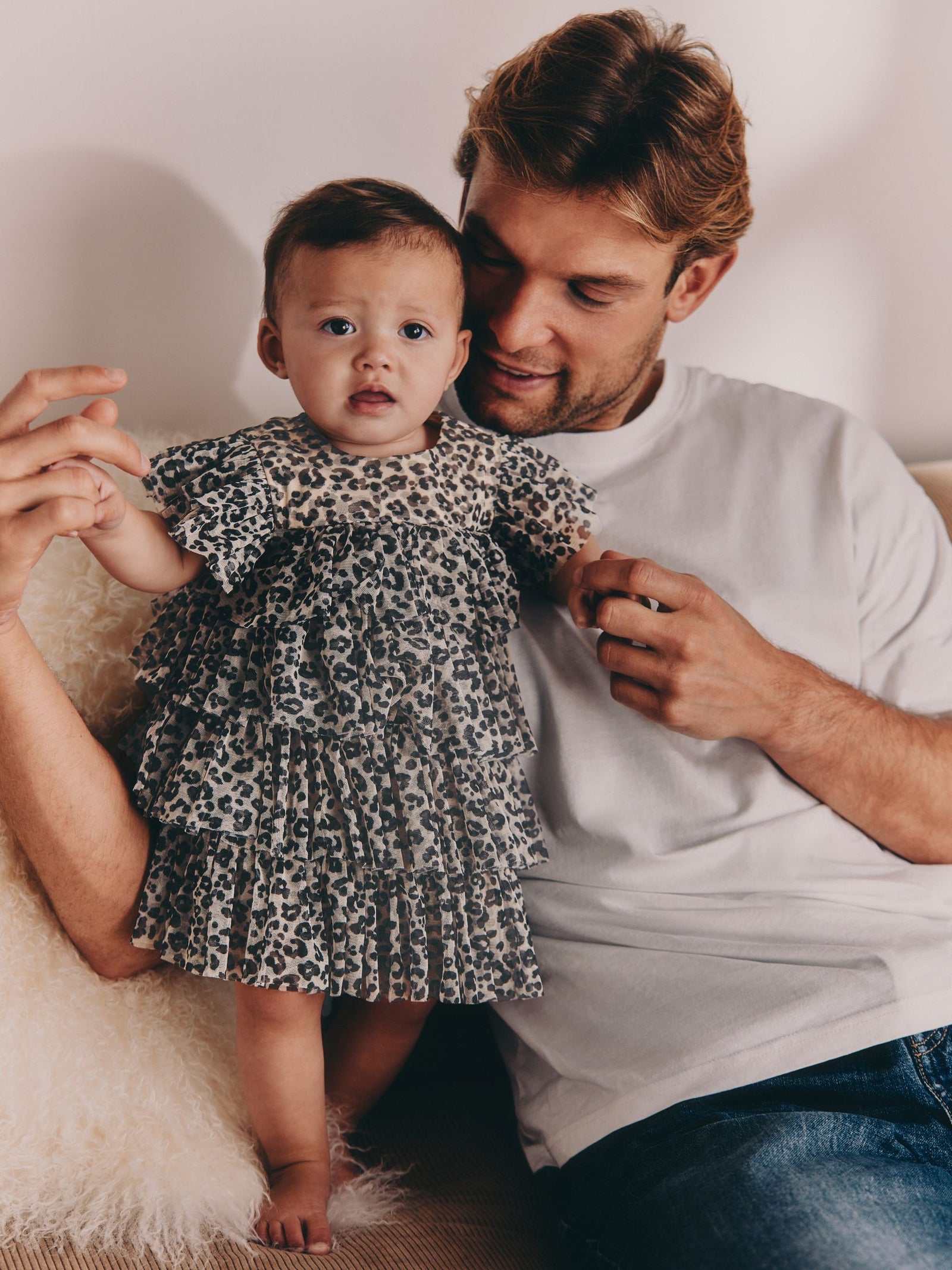 Leopard Print Baby Mesh Dress (0mths-2yrs)