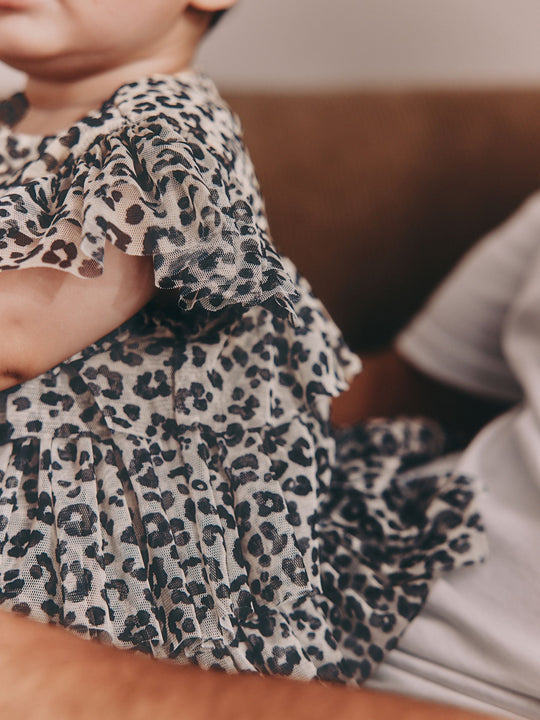 Leopard Print Baby Mesh Dress (0mths-2yrs)