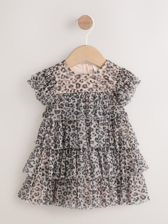 Leopard Print Baby Mesh Dress (0mths-2yrs)