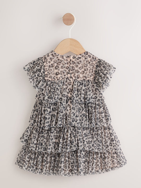 Leopard Print Baby Mesh Dress (0mths-2yrs)
