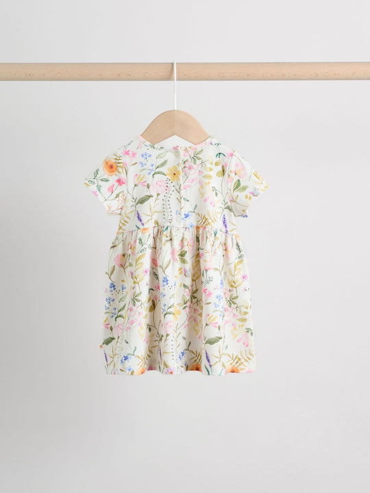 Pink Fairy Baby Short Sleeve Dresse 2 Pack (0mths-3yrs)