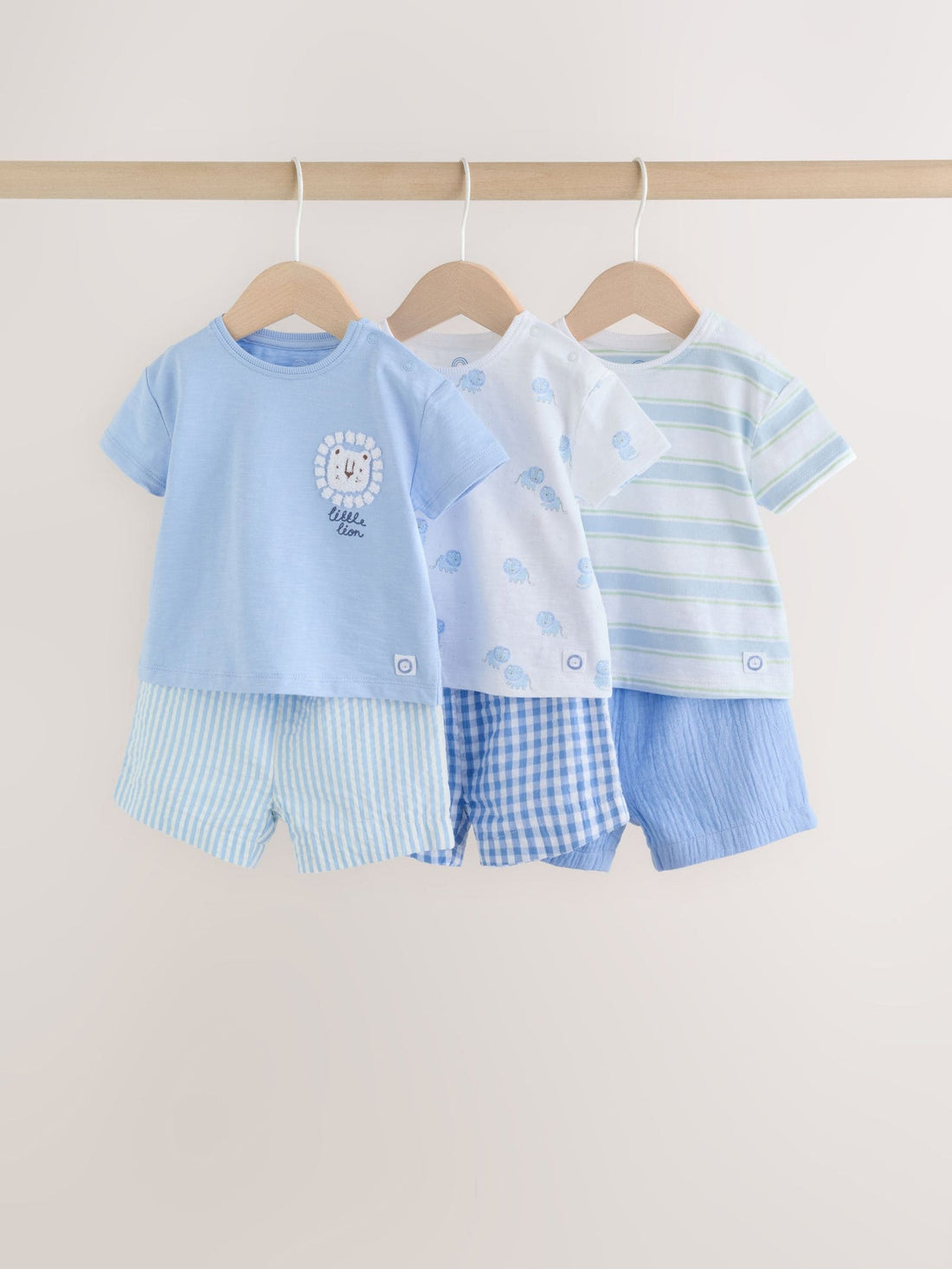 Blue Lion Tops and Shorts Baby Set 6 Piece (0mths-3yrs)