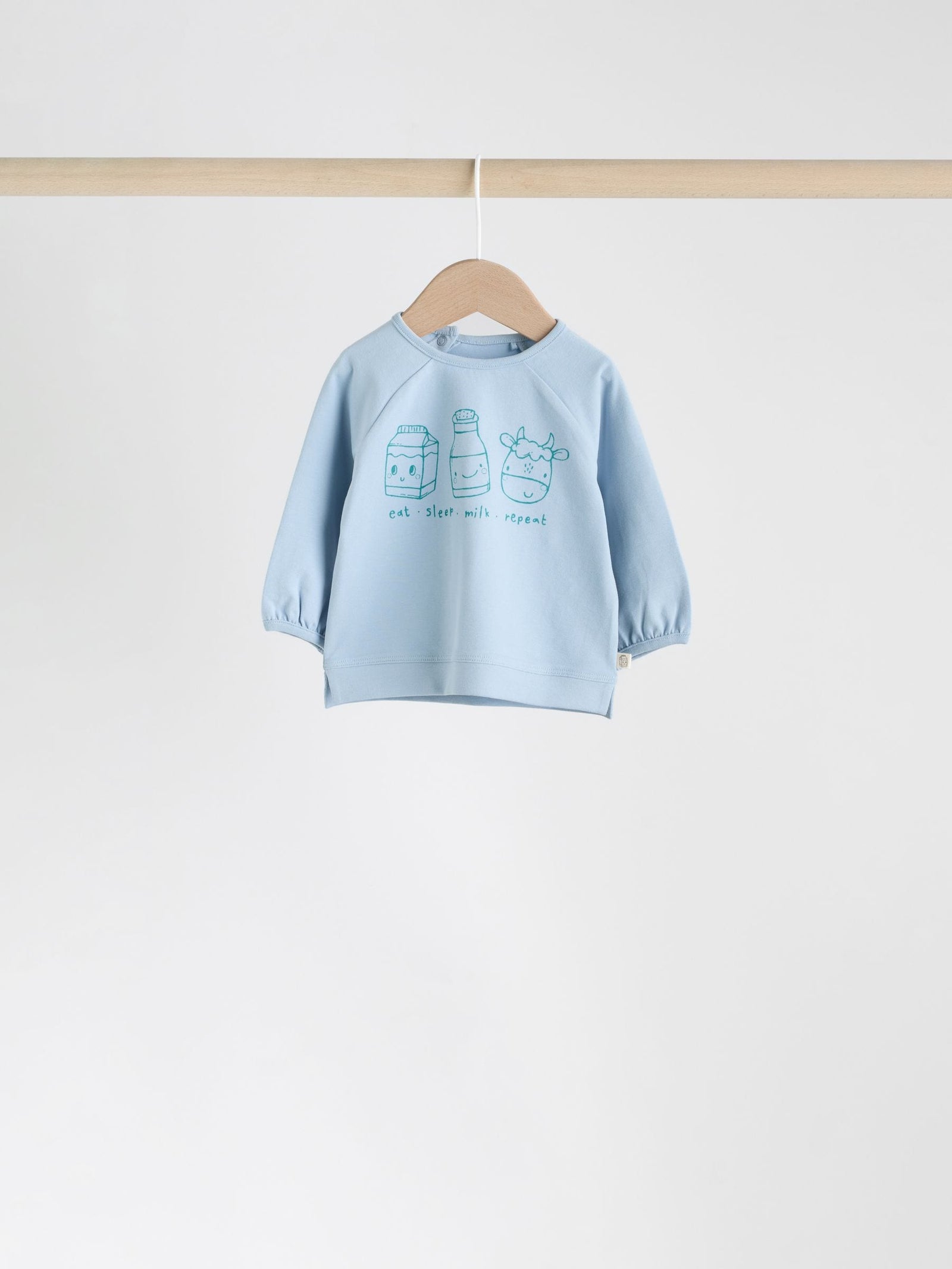 Blue/Green Milk Club Baby Top & Leggings 6 Piece Set (0mths-3yrs)