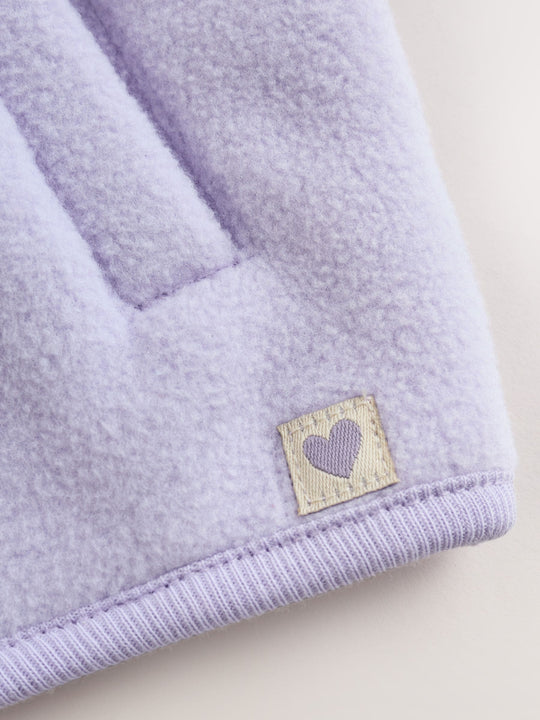 Lilac Purple Microfleece Baby Jacket (0mths-2yrs)