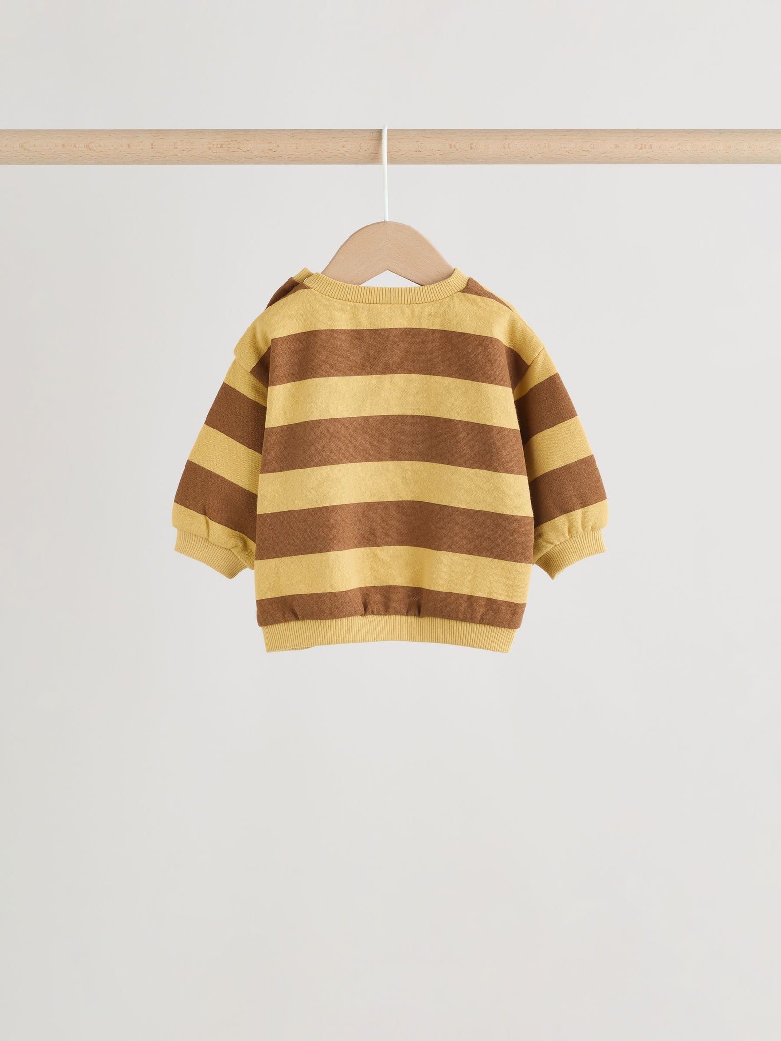 Blue/Rust Stripe Sweatshirt and Shorts 4 Piece Baby Set (0mths-2yrs)