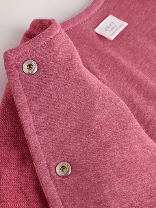 Pink Quilted Denim Baby Jacket (0mths-2yrs)