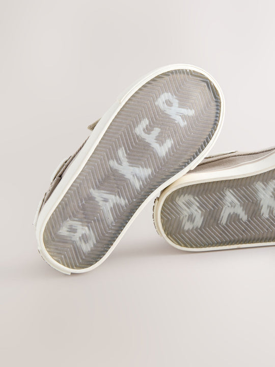 Baker by Ted Baker Stone Canvas Boat Shoes